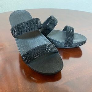 FitFlop Lottie Shimmer Crystal Sandals